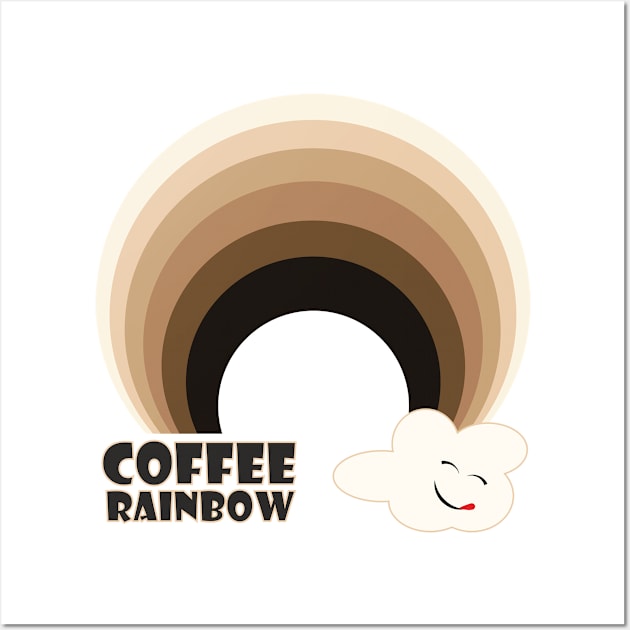 Coffee Rainbow Wall Art by aceofspace